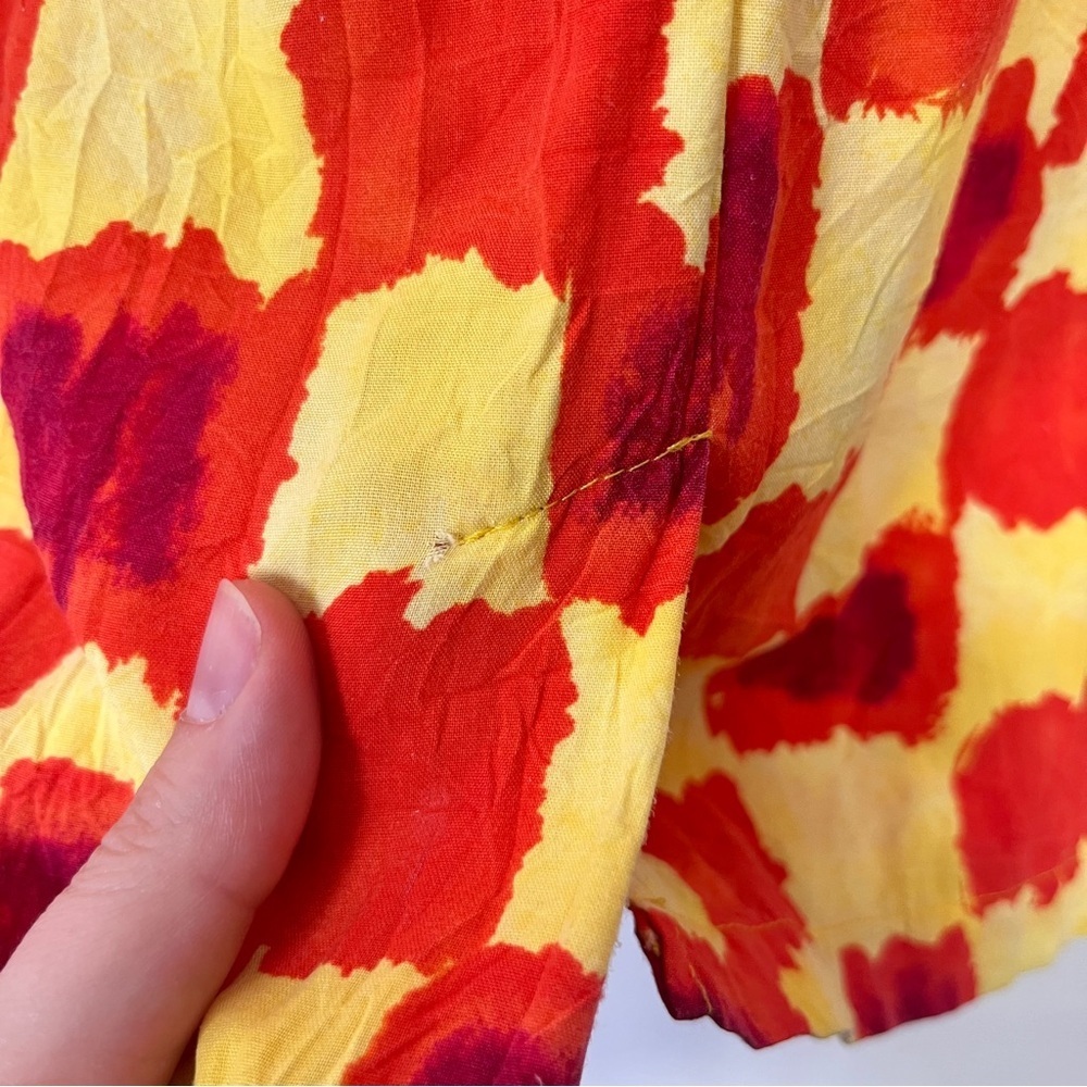 Jams World Vintage Shift Dress size 5 Colorful Print Sleeveless Fitted Summer - Picture 11 of 11